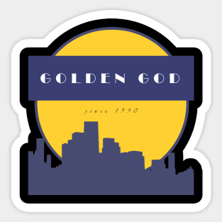 Golden God Sticker